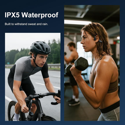 NexWave OndaNex Open Ear Headphones, Running Headphones Bluetooth 5.4 with Built-in Mic — Smart Tech