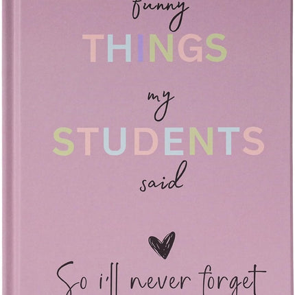 HomeChef ChefDelHogar Teacher Appreciation Gift Notebook,Funny Teacher Gift,“Funny Things My — Kitchen & Home
