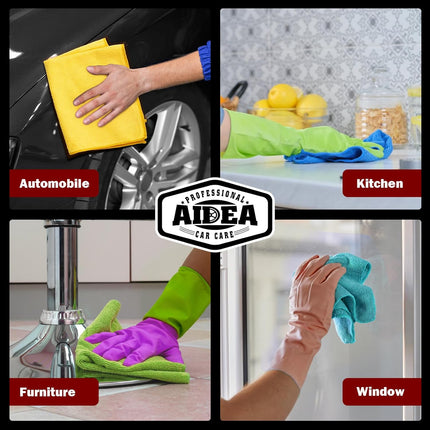 Microfiber Cleaning Cloths, 50 Pack, 12 x 12 Inch