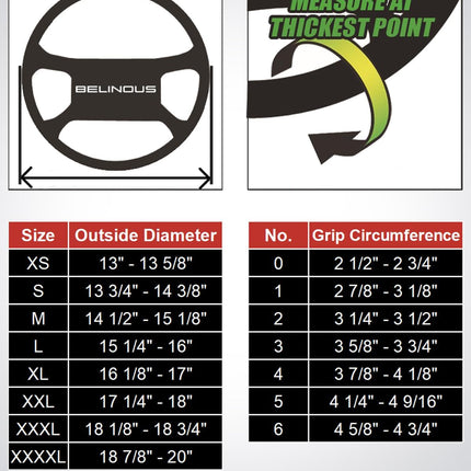 Leather Lace-Up Steering Wheel Cover, Universal 13-20 Inch Fit, Size M4 Black