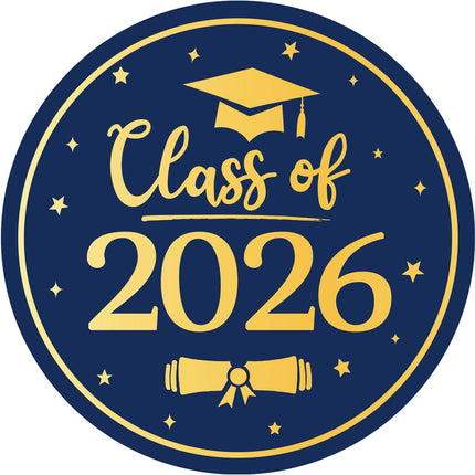 Class of 2026 Graduation Envelope Seal Stickers, 60 Pack