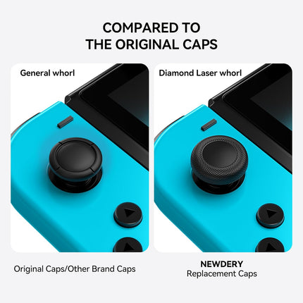 Replacement Joystick Caps Thumb Grips, Anti-Slip TPU Diamond Texture, 10pcs
