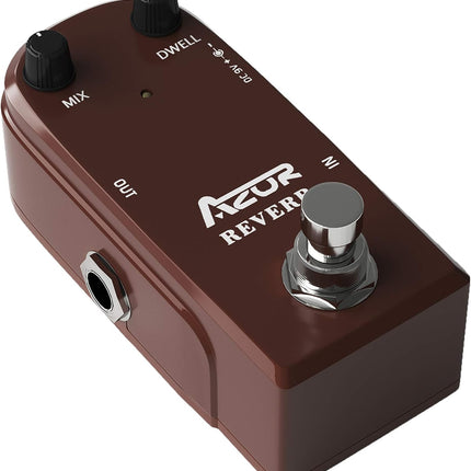 Spring Reverb Guitar Effect Pedal with True Bypass Aluminum Alloy Case