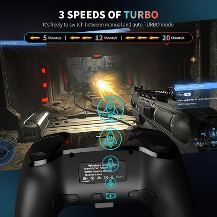 Wireless Pro Controller with Hall Effect Joysticks