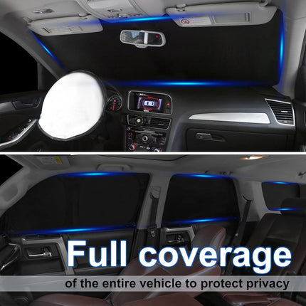 8-Piece Side Window Sun Shade Set for 2017-2022 Vehicle
