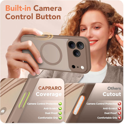 Magnetic Translucent Matte Case for iPhone 17 Pro in Withered Brown