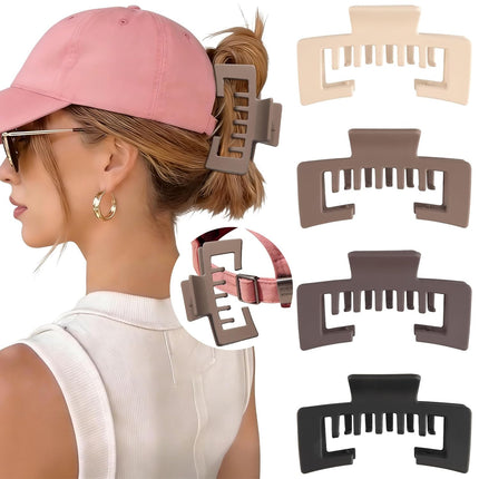 Hat-Friendly Claw Clips for Baseball Caps - 4 Pcs