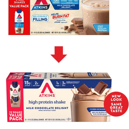 Milk Chocolate Delight High Protein Shake, 15g Protein, 12 Count
