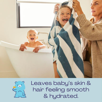 Baby Ultra-Hydrating Shampoo & Wash, Fragrance Free for Sensitive Skin, 10 oz Bottle