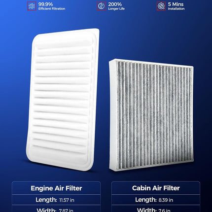 Engine & Cabin Air Filter Kit CA10171 CF10285