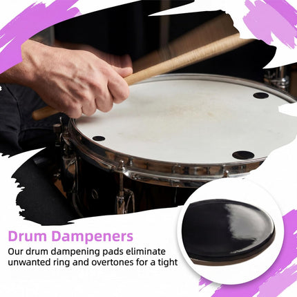 SourceToHome FuenteACasa Miwayer 24 pcs in 3 Sizes - Drum Dampeners, Cymbals Drum Dampening Moon — Home & Lifestyle