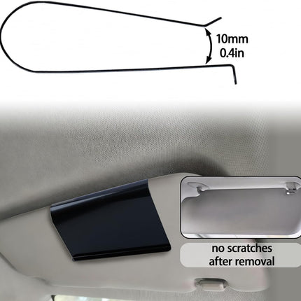 Black Metal Car Air Freshener Visor Clip, 1 Pack