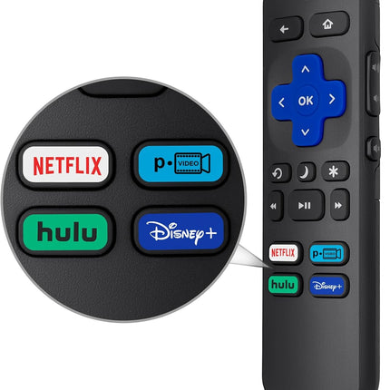 NexWave OndaNex Replacement Remote Control Only for All Roku TV, Compatible — Smart Tech