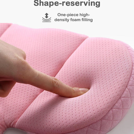Pink Reversible Infant Car Seat Insert with Adjustable Head Support