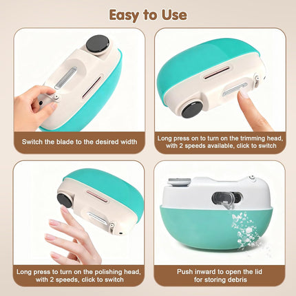 Adjustable Blade Opening Electric Nail Clippers