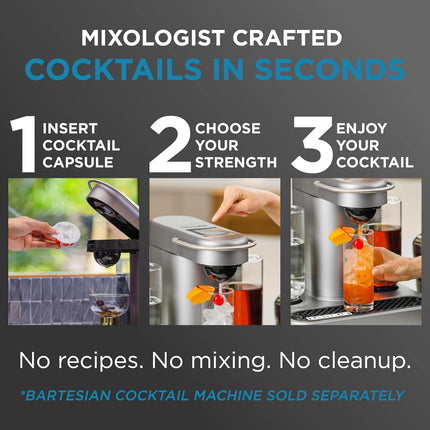 16-Pack Lemon Drop Mixer Capsules for Cocktail Machines