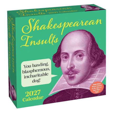 SourceToHome FuenteACasa Shakespearean Insults 2027 Day-to-Day Calendar — Home & Lifestyle