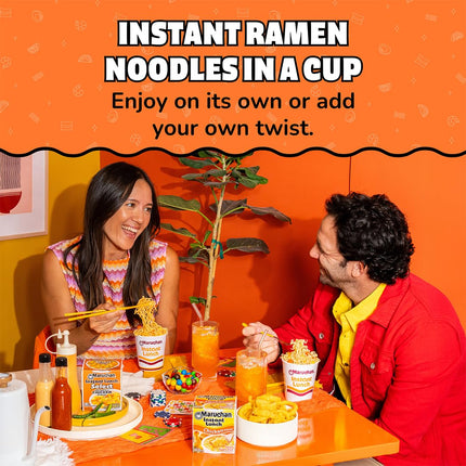 Instant Lunch Chicken Flavor Ramen Noodle Cups, 2.25 Oz, 12 Pack