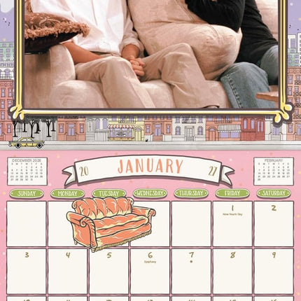 2027 Friends Wall Calendar