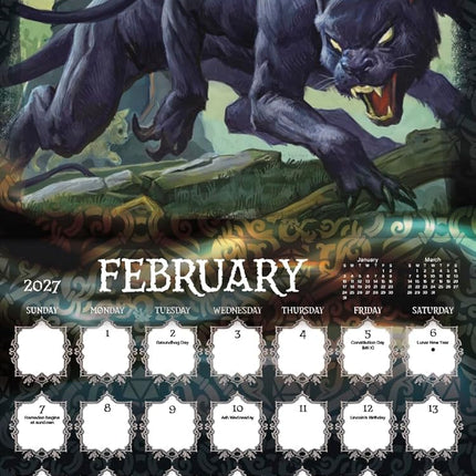 2027 Classic Fantasy Wall Calendar