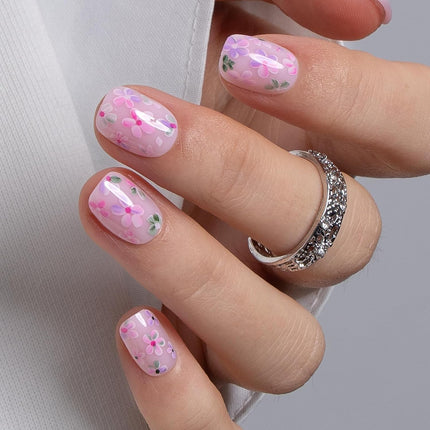 Soft Gel Square Press On Nails - Spring Whisper