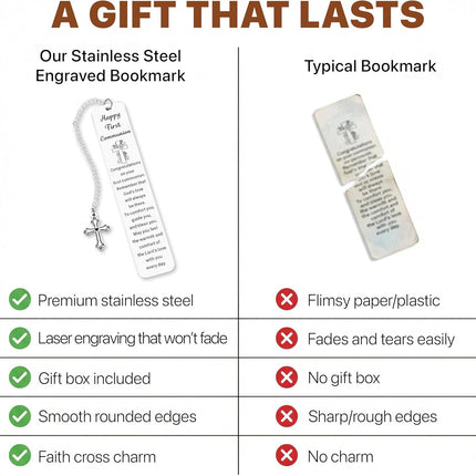 First Holy Communion Bookmark Gift for Girls and Boys