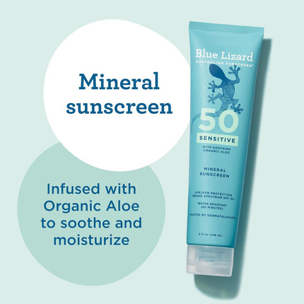 Sensitive Mineral SPF 50 Sunscreen Lotion, 5 fl oz