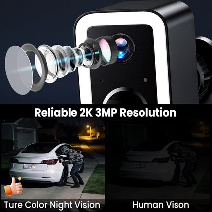 2026 Upgraded 2K Wireless Outdoor Security Camera