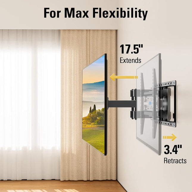 Full Motion TV Wall Mount for 32-65 Inch TVs