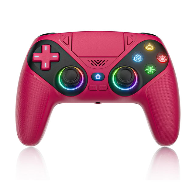 Wireless Controller with Turbo, Back Buttons, Motion Sensor & RGB LED Lights for PS5 and Windows PC