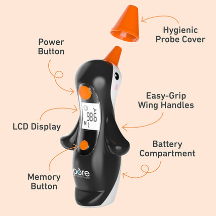 3-in-1 Digital Baby Thermometer with Carrying Case