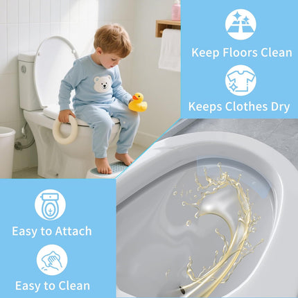GlowEssence EsenciaLuz Toilet Splash Guard for Men, Pee Guard for Toilet Seat Boys Made of PVC — Beauty & Self-Care
