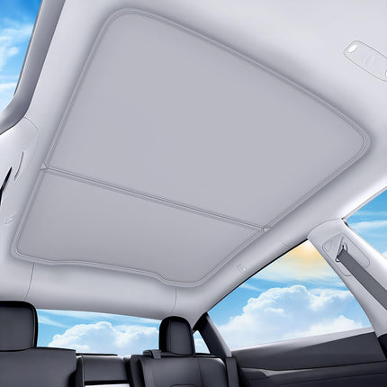 2025-2026 New Model Y Juniper Beige Glass Roof Sunshade