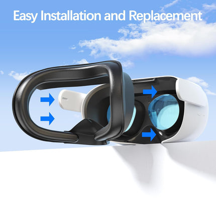VR Face Cushion Pad Replacement in PU Leather Foam