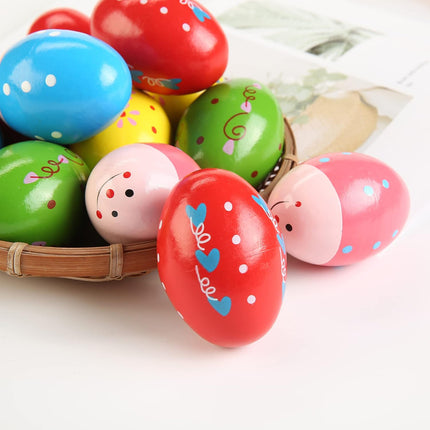 Wooden Egg Shakers Hand Musical Maracas Percussion Instruments