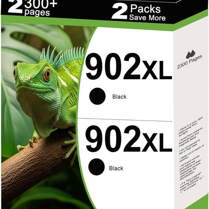 Remanufactured Ink Cartridges Replacement with V13.3.1 Chips (Black, 2-Pack)