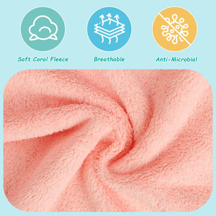 Baby Microfiber Coral Fleece Washcloths, 24 Pack