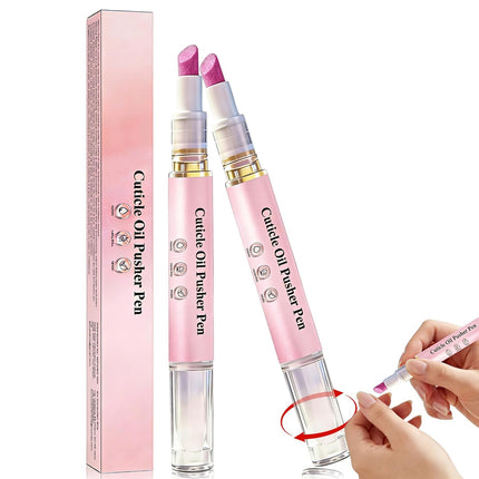 2-in-1 Ceramic Cuticle Pusher & Oil Pen, 2 Packs