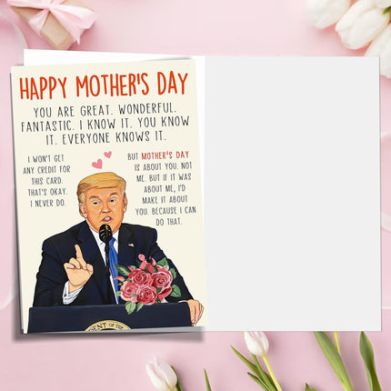 SourceToHome FuenteACasa Funny Mothers Day Card, Humor Mothers Day Gifts for Mom from Daughter Son — Home & Lifestyle