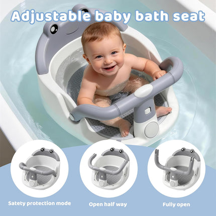 Baby Bath Seat for Babies 6 Months & Up - Grey