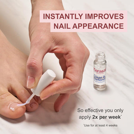 Advanced Clear & Defend Nail Renewal, Polish-Compatible Nail Repair with Urea and Spirulina, 0.13 Fl Oz