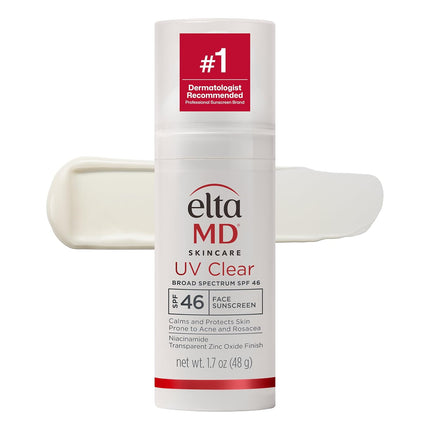 UV Clear Face Sunscreen SPF 46, Oil-Free Zinc Oxide Facial Sunscreen