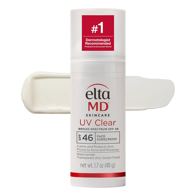 UV Clear Face Sunscreen SPF 46, Oil-Free Zinc Oxide Facial Sunscreen