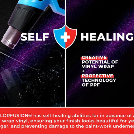 Gloss Cosmic Purple Dry Apply PPF Vinyl Car Wrap Roll 1 ft x 5 ft
