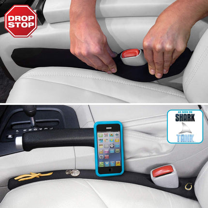 Car Seat Gap Filler Set with Slide Free Pad and Light
