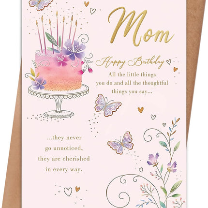 Happy Birthday Card for Mom from Daughter or Son