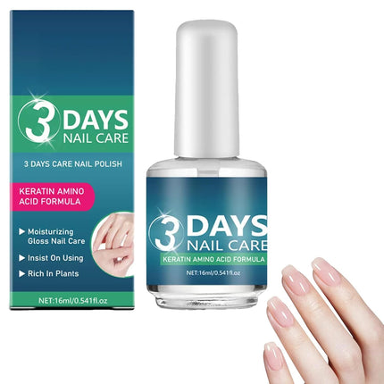 3 Days Nail Care Oil with Keratin for Dry, Weak, Fragile Nails, 1pc