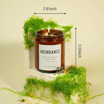 Natural Crystal Candle for Abundance Rituals