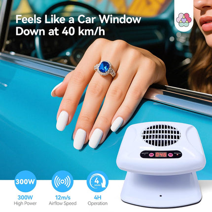 SourceToHome FuenteACasa SAVILAND 300W Professional Nail Dryer: 5X Faster Drying — Home & Lifestyle