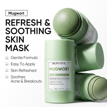 GlowEssence EsenciaLuz SKINTIFIC Mugwort Clay Stick Mask for Face, Redness Soothing & Breakout — Beauty & Self-Care